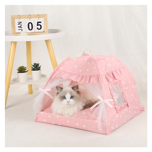 Tipi Zelt für Haustiere Haustier-Zeltbett, Katzenhausbedarf, Produkte, Zubehör, Möbel, Betten, Kätzchenzelte (Color : D, Size : M)