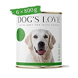 DOG'S LOVE Super Premium Nassfutter | Adult Wild | reichhaltiges und gesundes Alleinfuttermenü | Hundefutter in Lebensmittelqualität Aller Rohstoffe | 100% getreidefrei (6 x 800g)