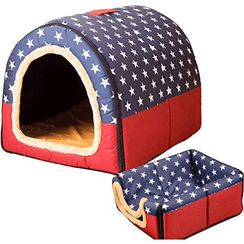 Flauschige Verdicktes geschlossenes Katzenbett Premium Cave Pet Bed für Katzen und kleine Hunde Beruhigendes und gemütliches Schlafkissen Verbessert den Schlaf Waschbar
