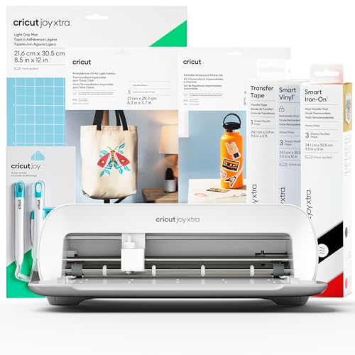 Cricut 8002301 Joy Xtra | Smarte Schneidemaschinen-inklusive Starterpaket Edition, Starter Bundle (2024)