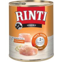 Sparpaket: RINTI Sensible 12 x 800 g - Huhn & Reis