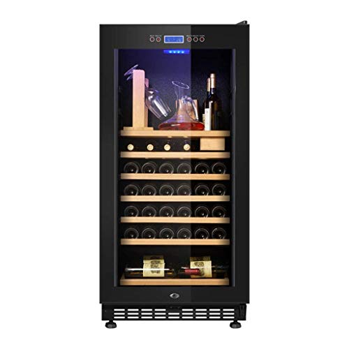QHYXT Wein- und Getränkekühlschrank | Wein Bierkühler Kühlschrank | Freistehender French Door Getränkekühlschrank mit digitaler Speichertemperaturregelung