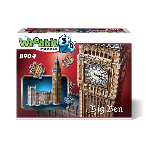 Wrebbit 3D W3D-2002 - Big Ben und House Of Parliament - Queen Elisabeth Tower, 3D-Puzzle