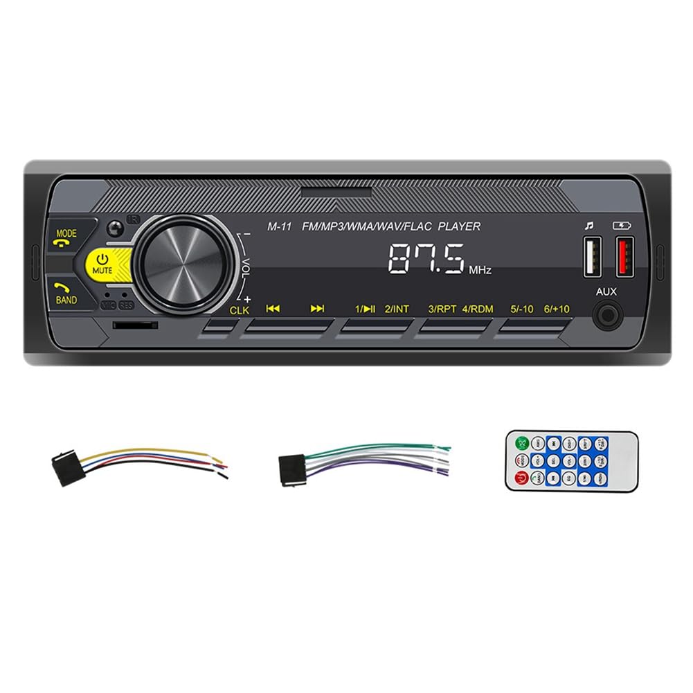 AIDIRui 4-Kanal-45-W-Auto-MP3-Player, Multifunktions-Plug-In-U-Disk mit Mehrfarbenfunktion für das Auto