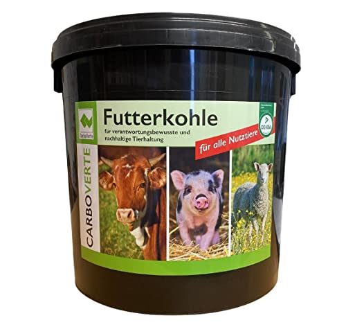 CARBOPET 3,5 kg Futterkohle für Pferde, Rinder, Schweine und Geflügel, nach GMP+ FSA gesichert, 100% pflanzliche Kohle, staubfrei