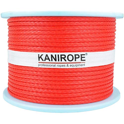 Kanirope® Dyneema Seil PRO 3mm 100m Rot 12-fach geflochten SK78 verstreckt beschichtet