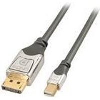 Lindy CROMO - DisplayPort-Kabel - Mini DisplayPort (M) bis DisplayPort (M) - DisplayPort 1.2 - 5 m - 4K Unterstützung - Grau