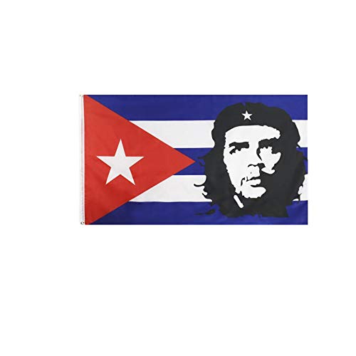 stormflag Che Guevara Flaggen Kuba-Flaggen, 90 x 150 cm, Polyester-Seide, 90 g, mit Ösen und Doppelnähten