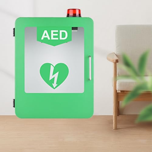 Wandmontierter AED-Defibrillator-Aufbewahrungsschrank Erste-Hilfe-Box Herz-Defibrillator-Aufbewahrungsschrank AED-Alarmbox Geeignet Für Die Meisten AED-Modelle