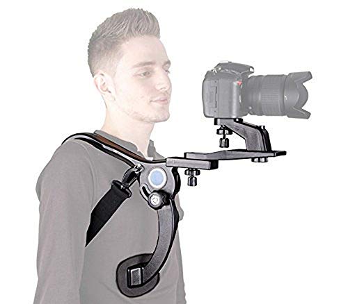 ayex Freihand-Schulterstativ Schulterstütze für DSLR Kameras und Camcorder Für viel Bewegungsfreiheit, mit 1/4" Standard-Gewinde