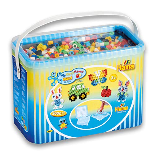 Hama Perlen 8805 Maxi Bügelperlen Set, Bunt