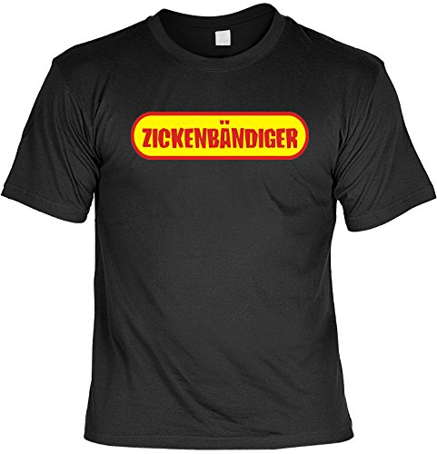 RAHMENLOS witziges Sprüche Tshirt Zickenbändiger schwarz