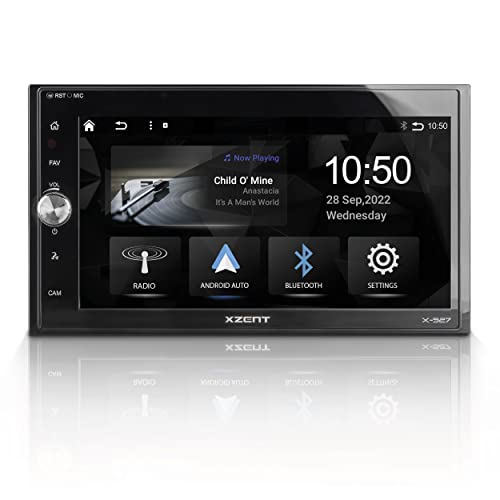 XZENT X-527 – 2-Din Autoradio, Multimediasystem mit 6,75“/17,1 cm Touchscreen, Mediencenter mit DAB+, USB, UKW, Apple CarPlay, Android Auto, für PKWs oder Reisemobile