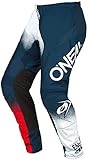 O'NEAL | Motocross-Hose | Enduro MX | Maximale Bewegungsfreiheit, Leichtes, Atmungsaktives und langlebiges Design | Pants Element Racewear V.22 | Erwachsene | Blau Weiß Rot | Größe 42/58
