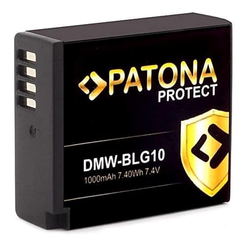 PATONA Protect V1 - Ersatz für Akku Panasonic DMW-BLG10 E (1000mAh) mit NTC-Sensor und V1 Gehäuse