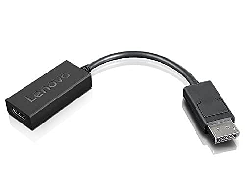 Lenovo 4X90R61023 Videokabel-Adapter 0,225 m DisplayPort HDMI Typ A (Standard), Schwarz