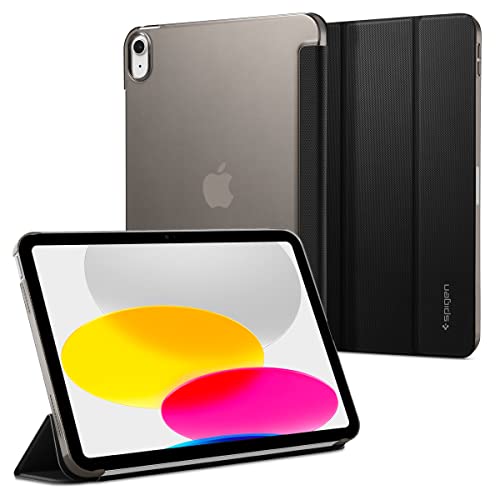 Spigen Liquid Air Folio Hülle Case kompatibel mit iPad 10 Generation 2022 10,9 Zoll -Schwarz