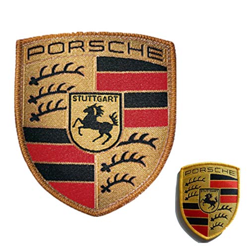 Porsche Aufnäher Stoffwappen 53 x 65 mm Stoff Wappen