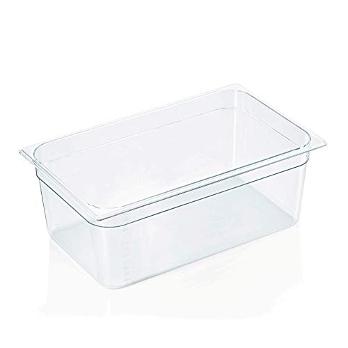 Kadida Gastronormbehälter -GN 1/1- GN Pans Gastro Behälter aus Polycarbonat PC, Verschiedene Höhen erhältlich, Größe: 1/1-200 mm