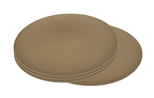 zuperzozial Campinggeschirr Teller Flavour-It Plate 20cm, toffee brown (4er Pack) Bioplastic C-PLA