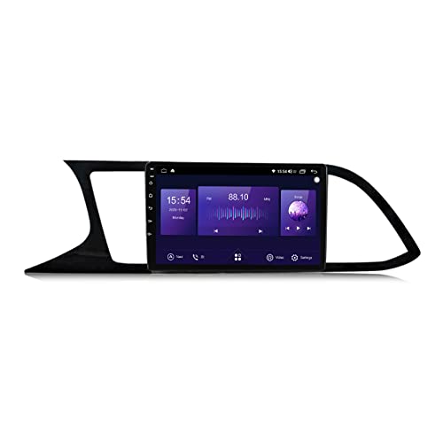 Radio-Navigation für Seat Leon 2012–2018, Plug-and-Play-Autoradio, Bluetooth-FM-Radio, integriertes Bluetooth 4.0 und WLAN-Hotspot, GPS-Navigation/CarPlay mit Rückfahrkamera