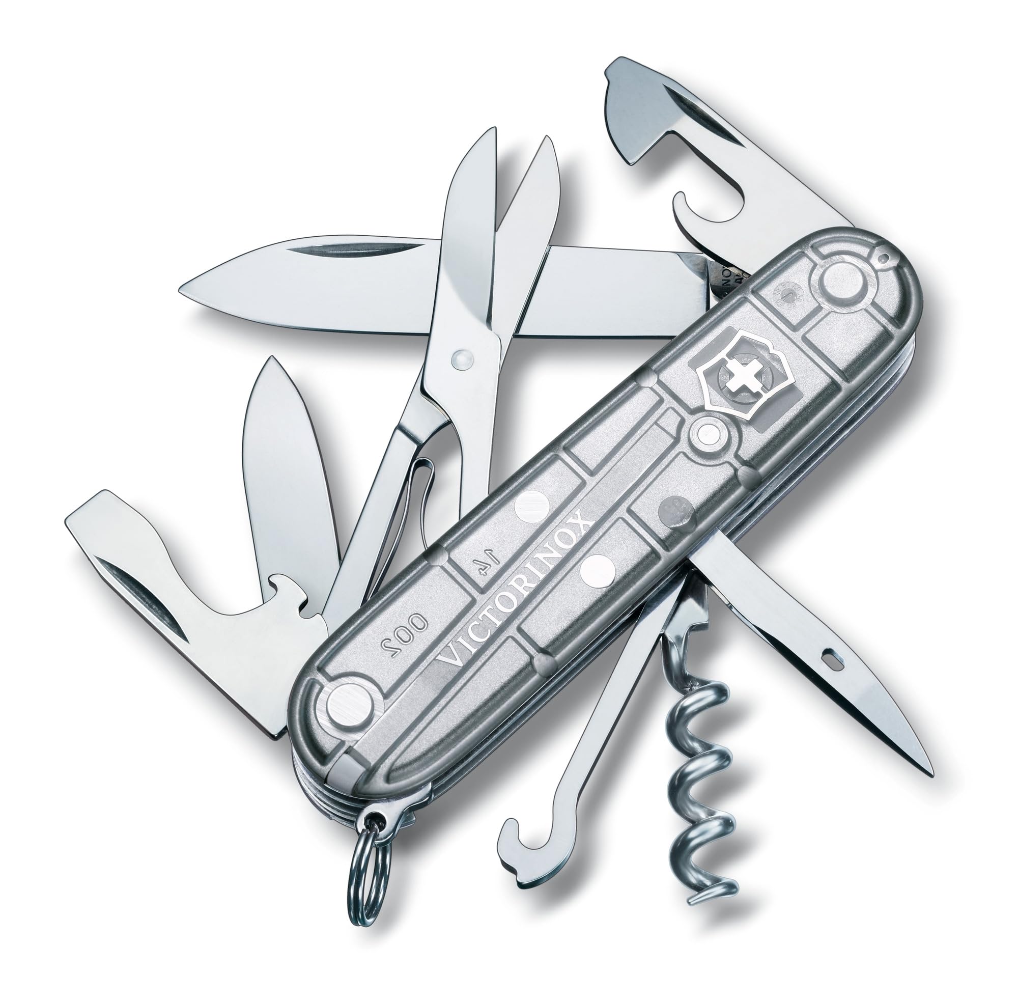 Victorinox, Schweizer Taschenmesser, Climber, Multitool, Swiss Army Knife mit 14 Funktionen, Klinge, gross, Korkenzieher, Dosenöffner