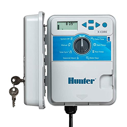 Hunter X-Core 801 230/240 VAC Außensteuergerät für 8 Stationen, mit Kunststoffgehäuse