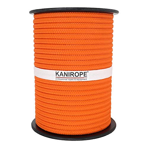 Kanirope® PP Seil Polypropylenseil MULTIBRAID 6mm 100m geflochten Farbe Orange (0131)