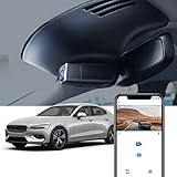 Fitcamx Dash cam Passend für Volvo S60 V60 2022 2021 2020 2019 T5 T6 T8, OEM 4K Autokamera, 2160P UHD-Video-WiFi, Volvo-Zubehör, G-Sensor, Nachtsicht, Loop-Aufnahm, WDR dashcam akku, mit 64-GB-Karte