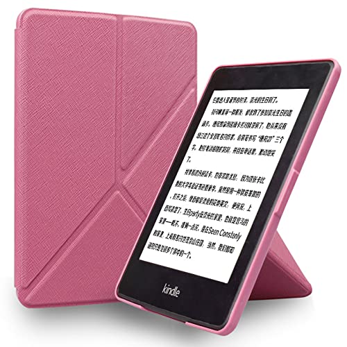 2021 Kindle Hülle Für Kindle Paperwhite 5 Magnetic Smart Portable Cover Für Kindle Paperwhite 11. Generation Dünnste Leichteste, Rose Rot, Für Paperwhite 11. 2021