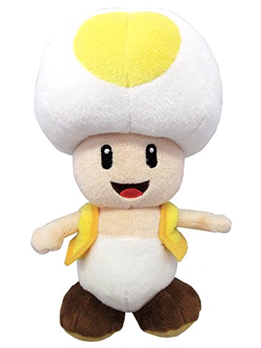Super Mario All Star Collection Yellow Toad, 8-Inch Plush ...