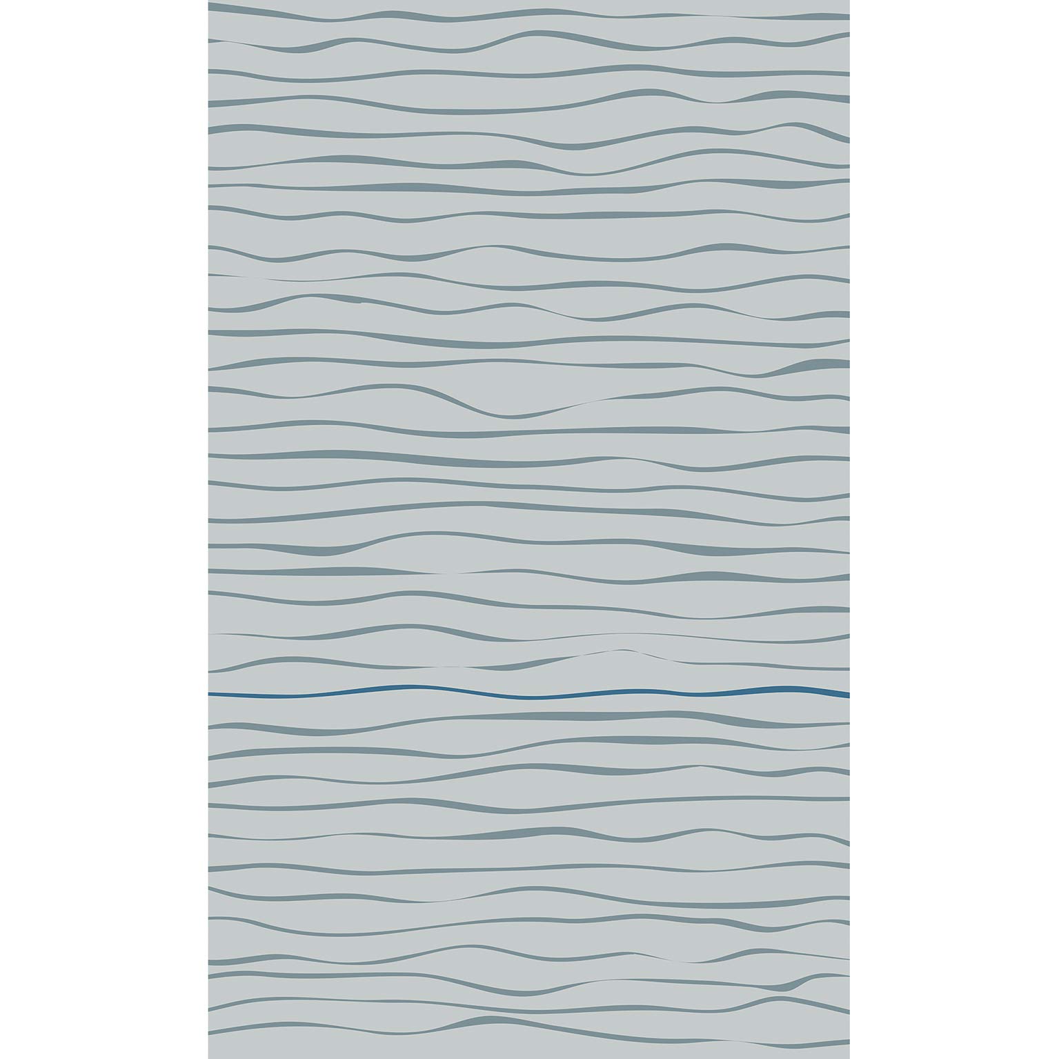 Plage Panorama-Tapete-Blaue HORIZONTALE Wellen, 1,5X 2,5m