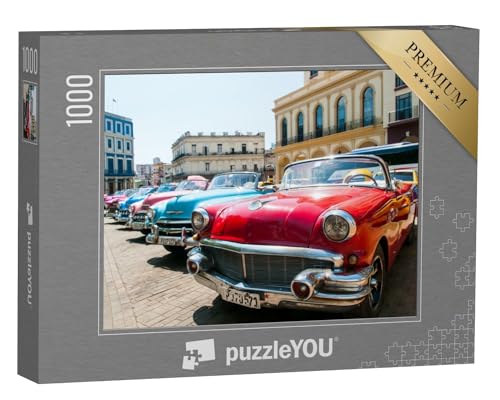 puzzleYOU: Puzzle 1000 Teile „Havanna, Kuba: Oldtimer“