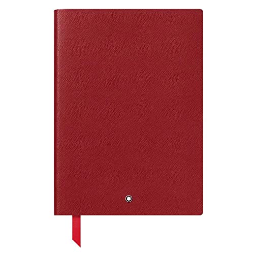 Montblanc Notizbuch #163, Ledereinband Karmin-Rot, punktkarierte Seiten, 24x17cm, 126125