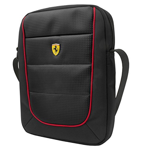 Ferrari FESH10BK Scuderia Tablet-Tasche, 25,4 cm (10 Zoll) schwarz/rot