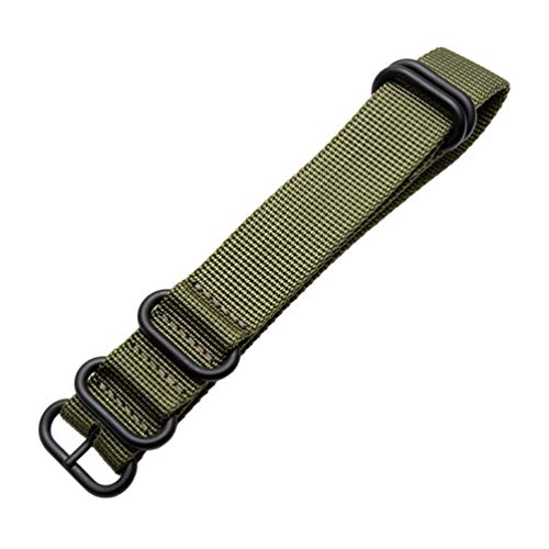 Quick Release NATO Uhrenarmbänder 18/20/22/24mm Nylon Sport Armband Armee Farbe, 24mm