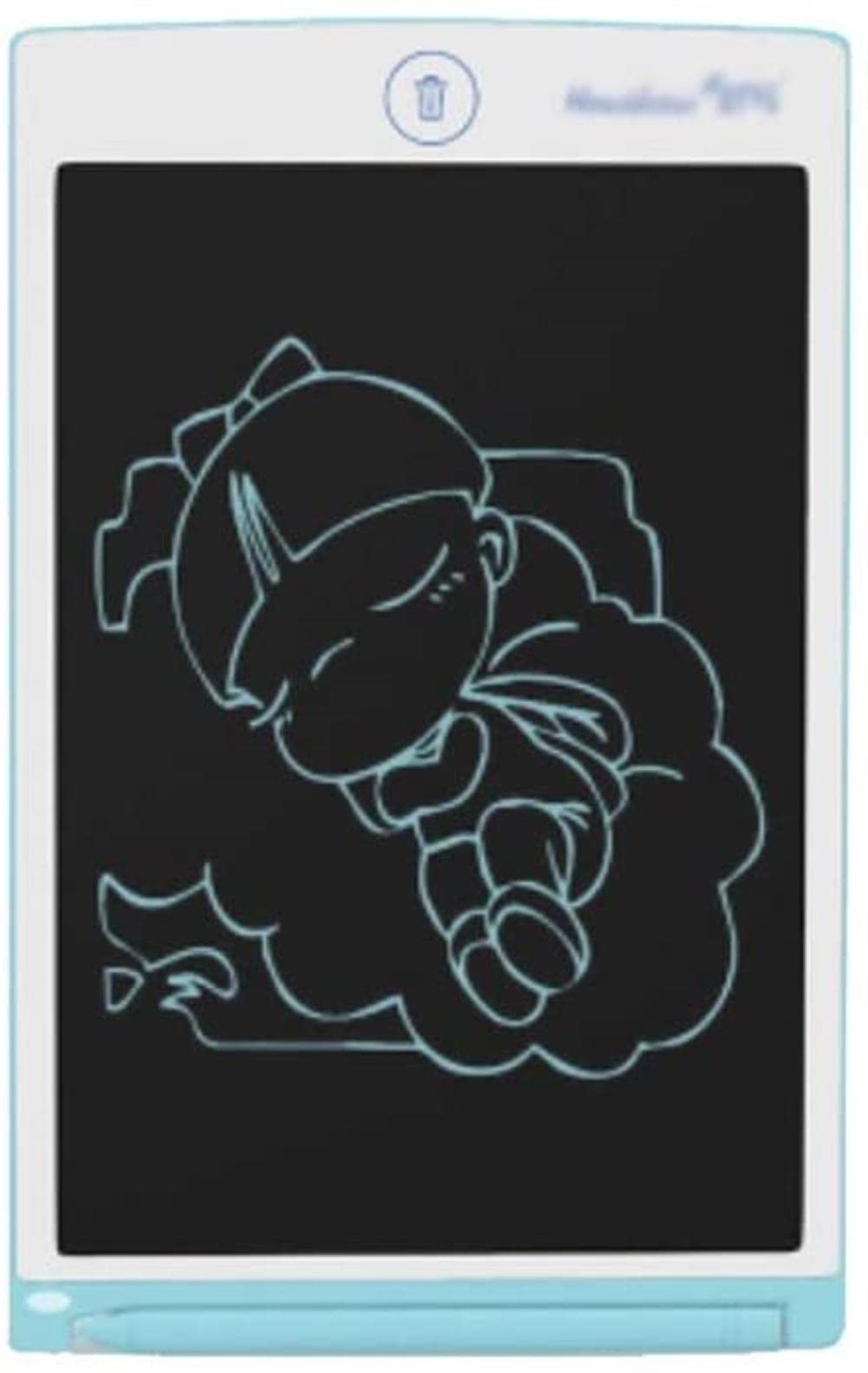 Angelhjq Zeichnungstisch Zeichenbrett LCD, Kreative Graffiti-Board Elektronische Bildung und Lernspielzeug Partial Gelöschte Schreibtablette (Farbe: Blau)