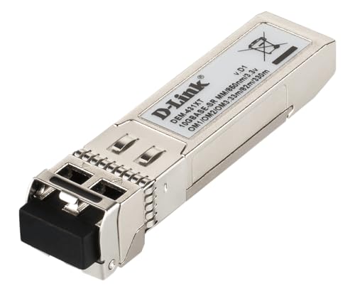 D-Link 10 Gigabit Ethernet Optischer Transceiver Multimode 10GBASE-SR SFP+ Modul (DEM-431XT)