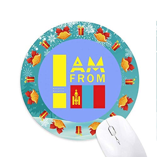 Ich komme aus der Mongolei Mousepad Round Rubber Mouse Pad Weihnachtsgeschenk