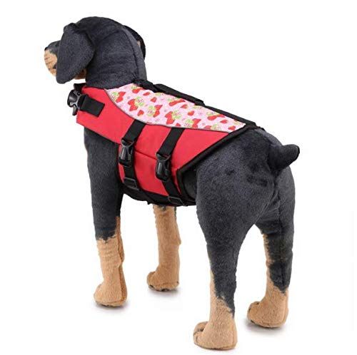 Werse Reflektierende Schwimmanzug Hunde-Badeanzug - Rot - L