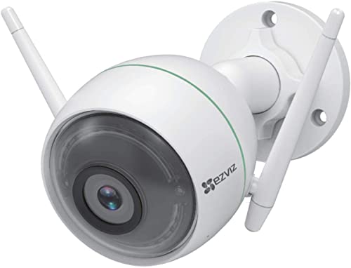 EZVIZ C3WN 1080p FHD Überwachungskamera aussen (WiFi 2.4Ghz Kamera, Nachtsicht, Doppelte Externe WLAN-Antennen, High-DB-Lautsprecher, IP66, Cloud-Service, Kompatibel mit Alexa)