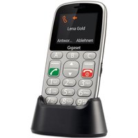 Gigaset GL390 - Mobiltelefon - Dual-SIM - microSDHC slot - GSM - 220 x 176 Pixel - RAM 32 MB - 0,3 MP - Titanium Silver