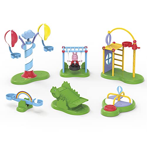Peppa Pig Peppa's Adventures Peppa's Balloon Park Vorschulspielzeug, Spielset mit 6 Zubehörfiguren für Kinder ab 3 Jahren (exklusiv bei Amazon)