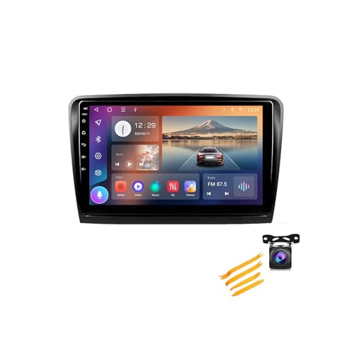 FONALO Android 12 Doppel Din Autoradio mit Navi for Skoda Voortreffelijke 2 B6 2008-2015 9 Zoll Touchscreen Auto Radio Stereo mit WiFi FM Bluetooth MIC Lenkradsteuerung (Color : 4-Core 2+32G)