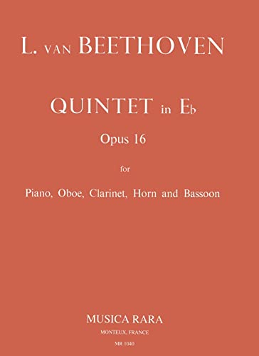 Quintett Es-Dur opus.16: für Klavier, Oboe, Klarinette, Horn and Fagott