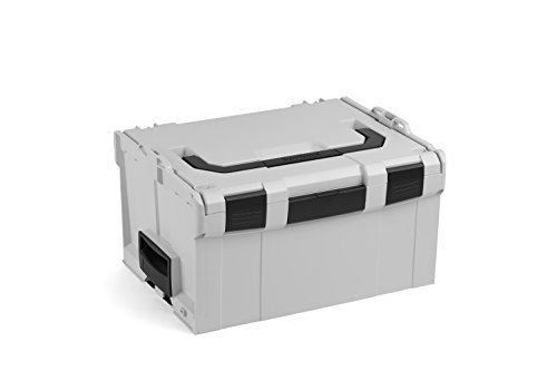 Bosch Sortimo L BOXX 238 | Größe 3 grau | Werkzeugkoffer leer groß Kunststoff | Transportsystem Werkzeug | Ideale Werkzeug Aufbewahrung Box