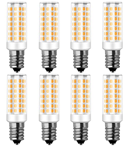 RANBOO E14 LED Lampe 9w Ersatz 75W Halogenlampen, 750LM, Warmweiß 3000K, AC 220-240V, Birnen für Kronleuchter, Wandlampe, Kühlschrank und Dunstabzugshaube, Nicht Dimmbar, Kein Flimmern, 8er Pack