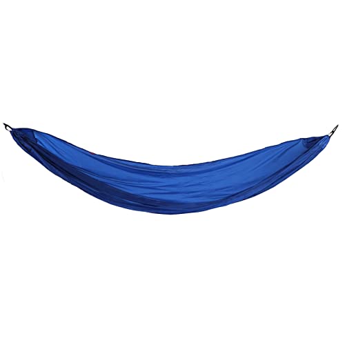 Tragbare Fallschirm-Hängematte, Camping-Hängematte Oxford-Stoff-Materialien mit Aufbewahrungstasche Karabinerhaken für Outdoor-Aktivitäten(Blau)