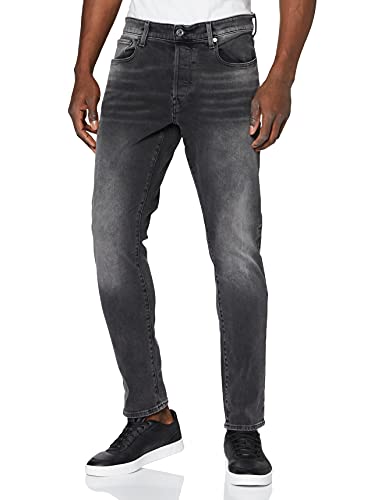 G-STAR RAW Herren 3301 Slim Jeans, Schwarz (Antic Charcoal B479-A800), 38W / 36L