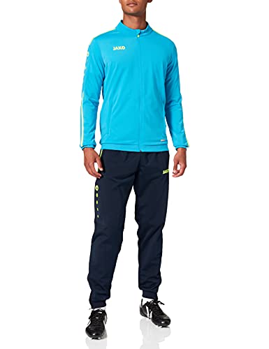 JAKO Herren Striker 2.0 Trainingsanzug Polyester, blau/Neongelb, XL